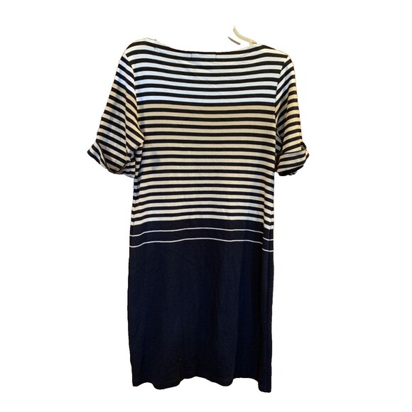 New Striped Tee Shirt Dress Small Stretchy Nautical Travel Vacation Cruise *Note - Picture 2 of 8